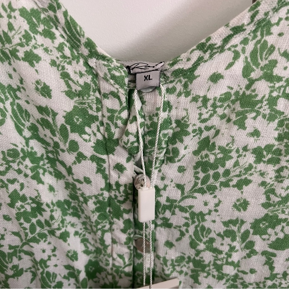 Rails Frida Midi Dress in Green Texture Floral - Picture 6 of 7